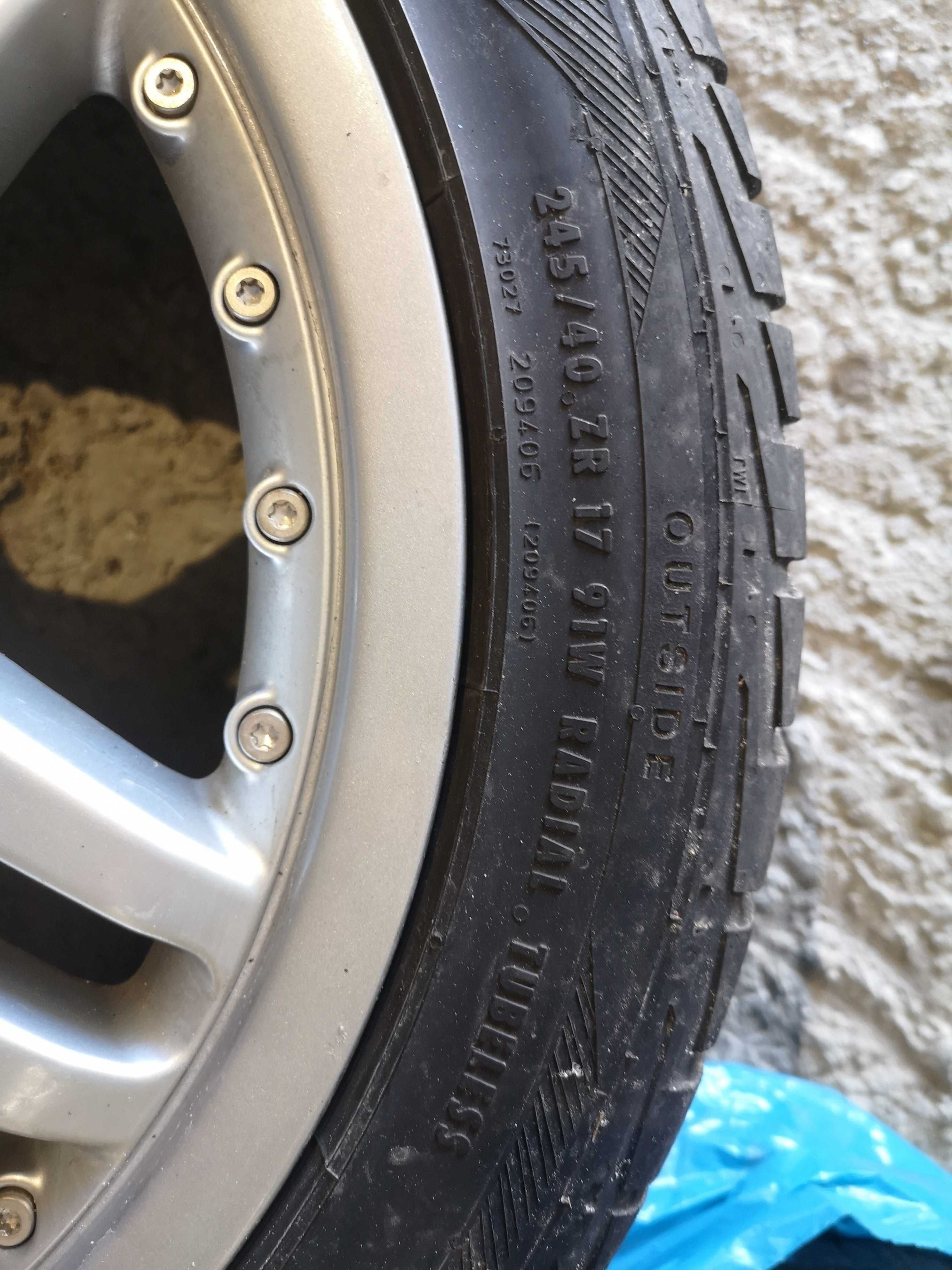 Felgi aluminiowe Mercedes 17" 7,5 8,5 Proste nienaprawiane BDB