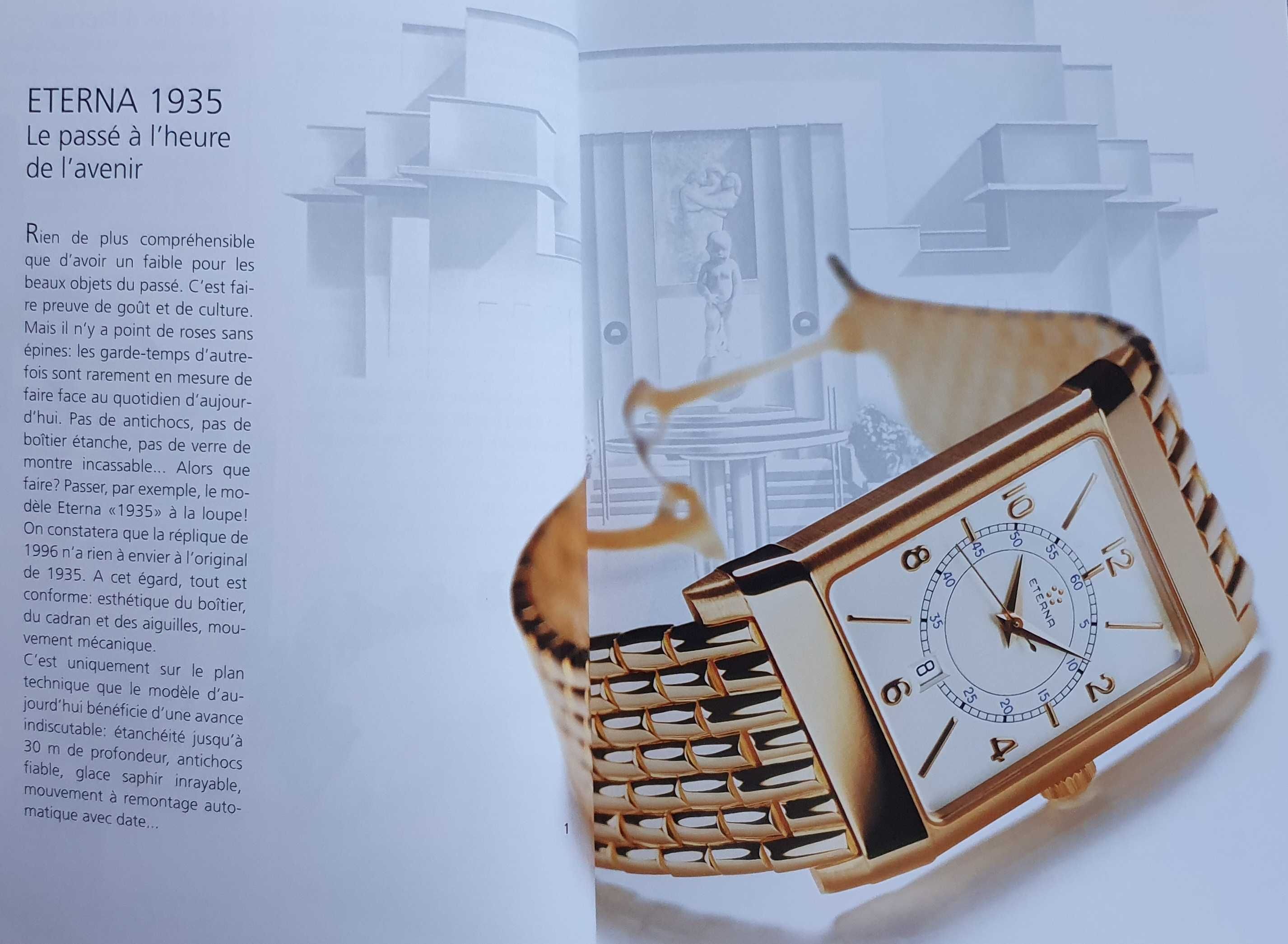 ETERNA-MATIC - 2 Catálogos / Livros Oficiais de Relógios - 2001