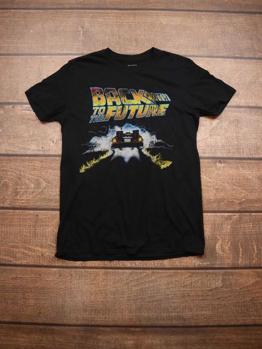 Back To The Future Black tshirt czarna koszulka z krótkim rękawem