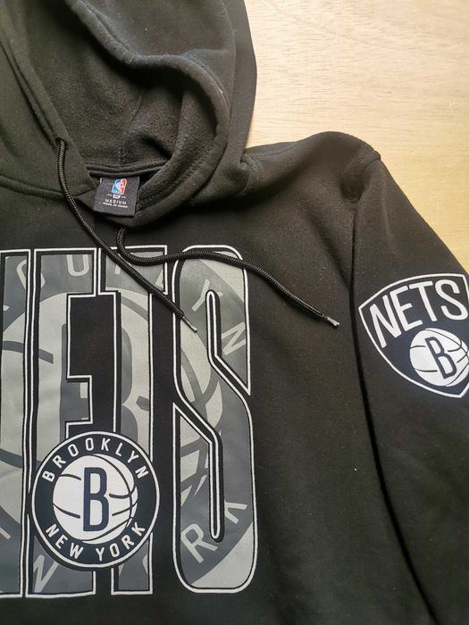 Sweat com capuz NBA preta, tamanho M
