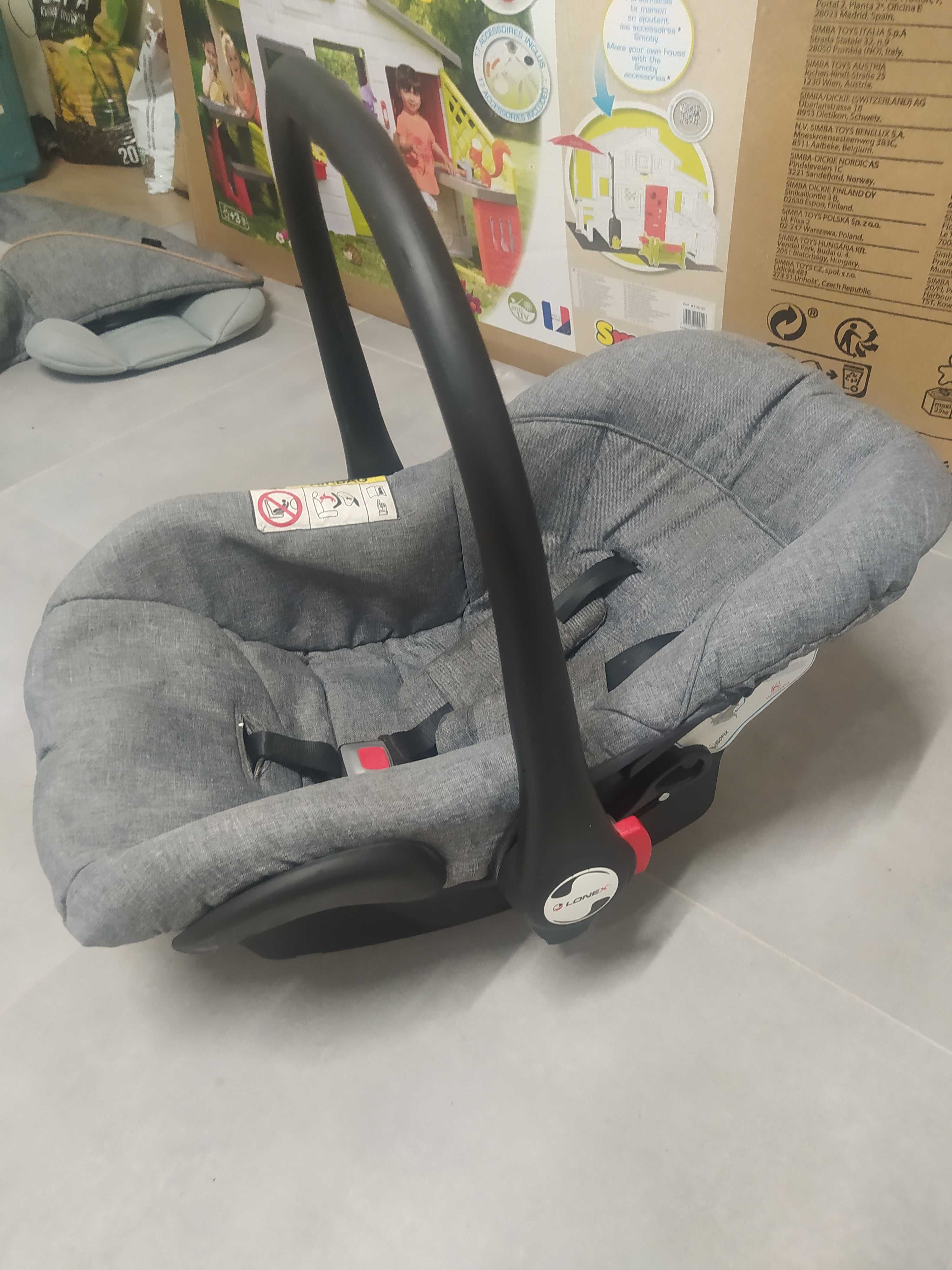 Wózek Lonex Comfort 4w1 (spacerówka + gondola + fotelik + baza isofix