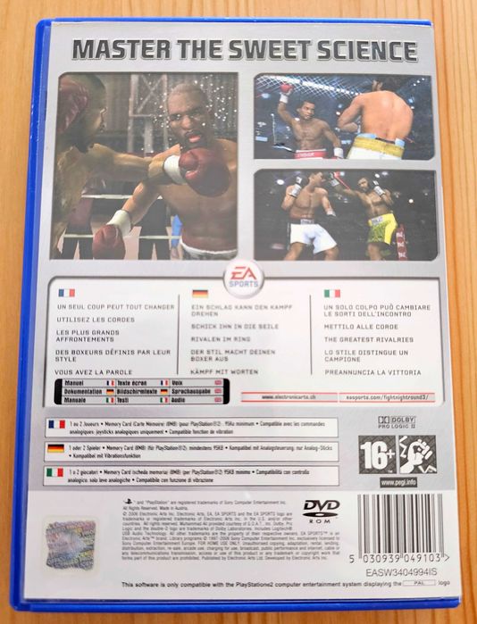 Jogo Fight Night Round 3 para Playstation 2