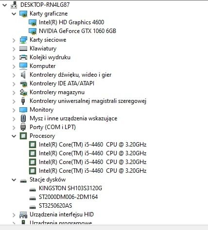 Komputer gamingowy  GTX 1060 i5-4460