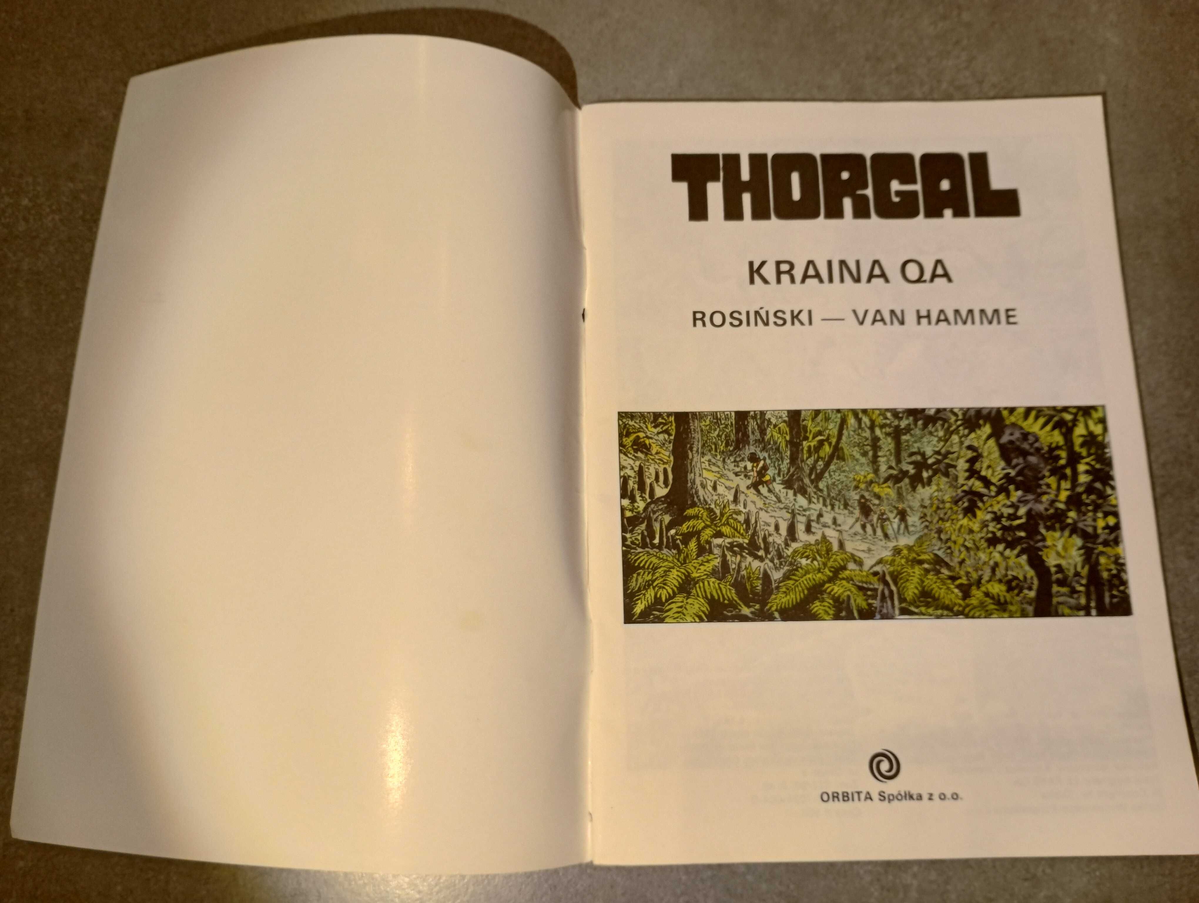 THORGAL "KRAINA QA" WYDANIE 1-sze 1989r. Wydawnictwo ORBITA Komiks PRL