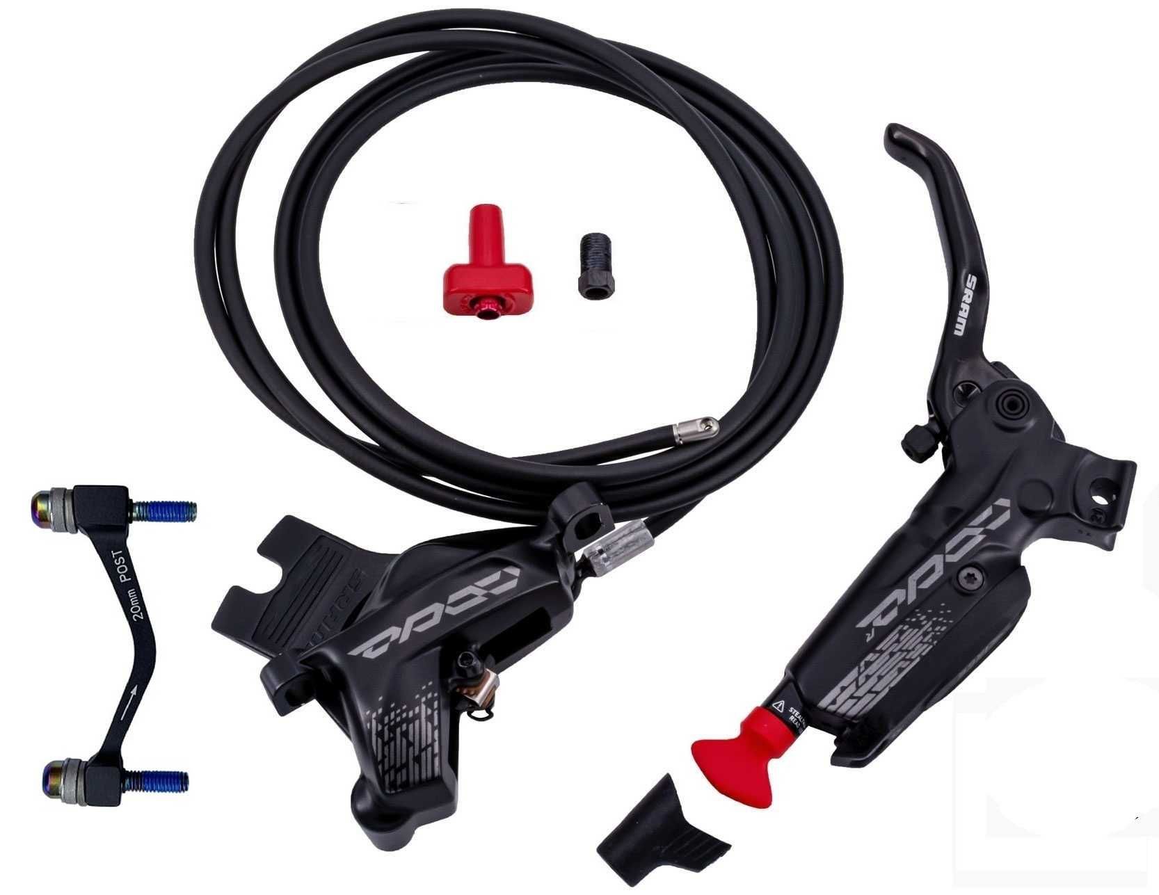 NOWY Sram Code R hamulec hydrauliczny 4-tłoczkowy 200cm + adapter PM20