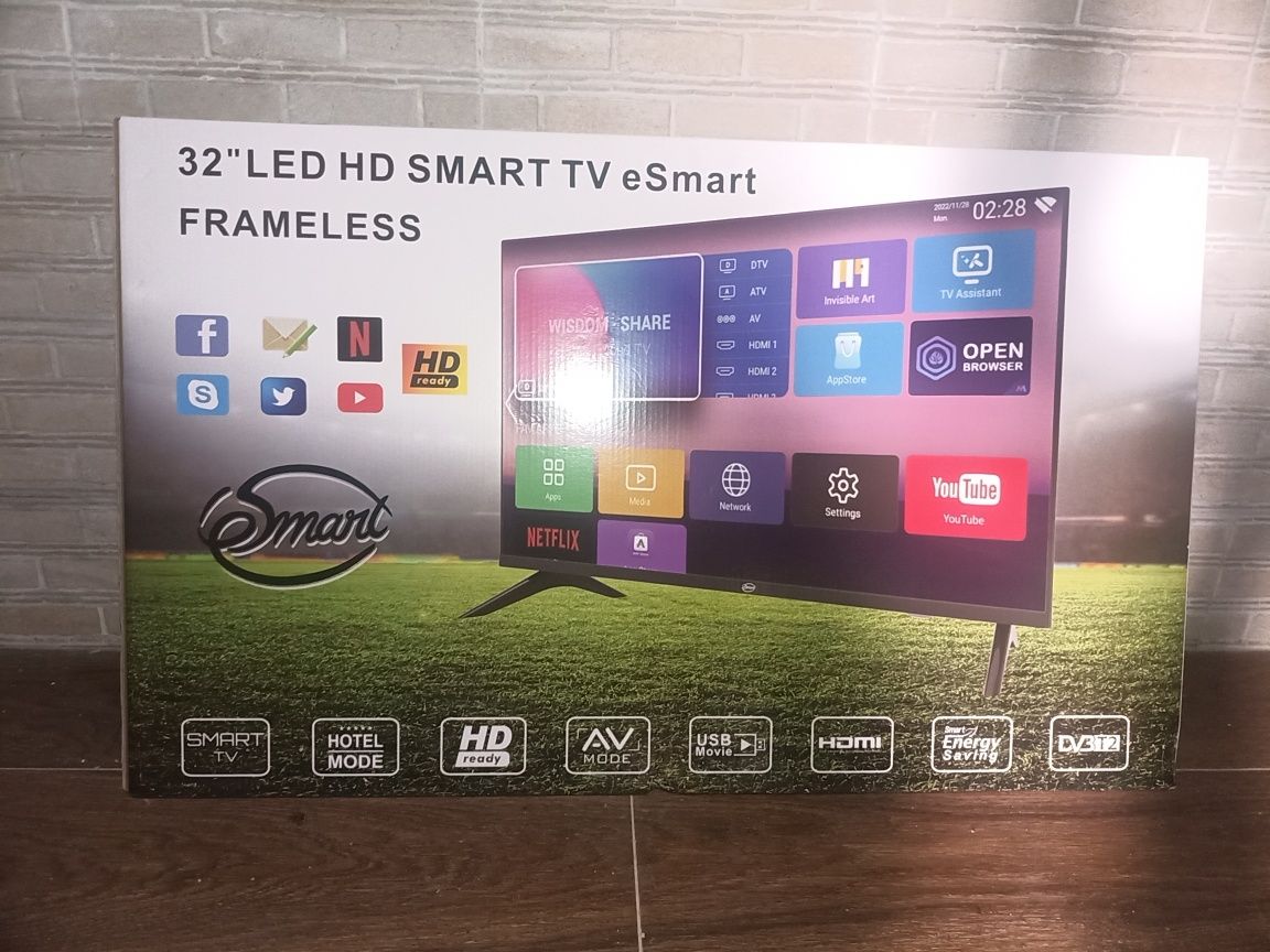 TV led HD Smart TV e eSmart 32" Nova