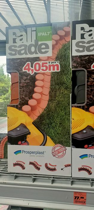 Palisada ogrodowa, płotek 4 metry nowy