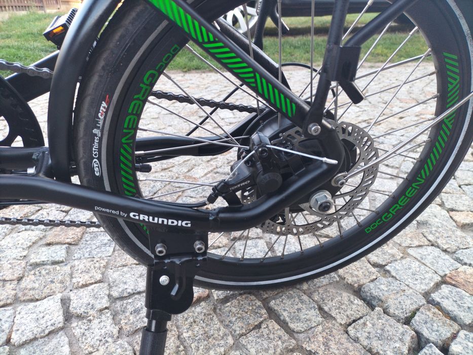 Rower elektryczny Doc Green, koła 20" , nowy , składany , bateria 15,5