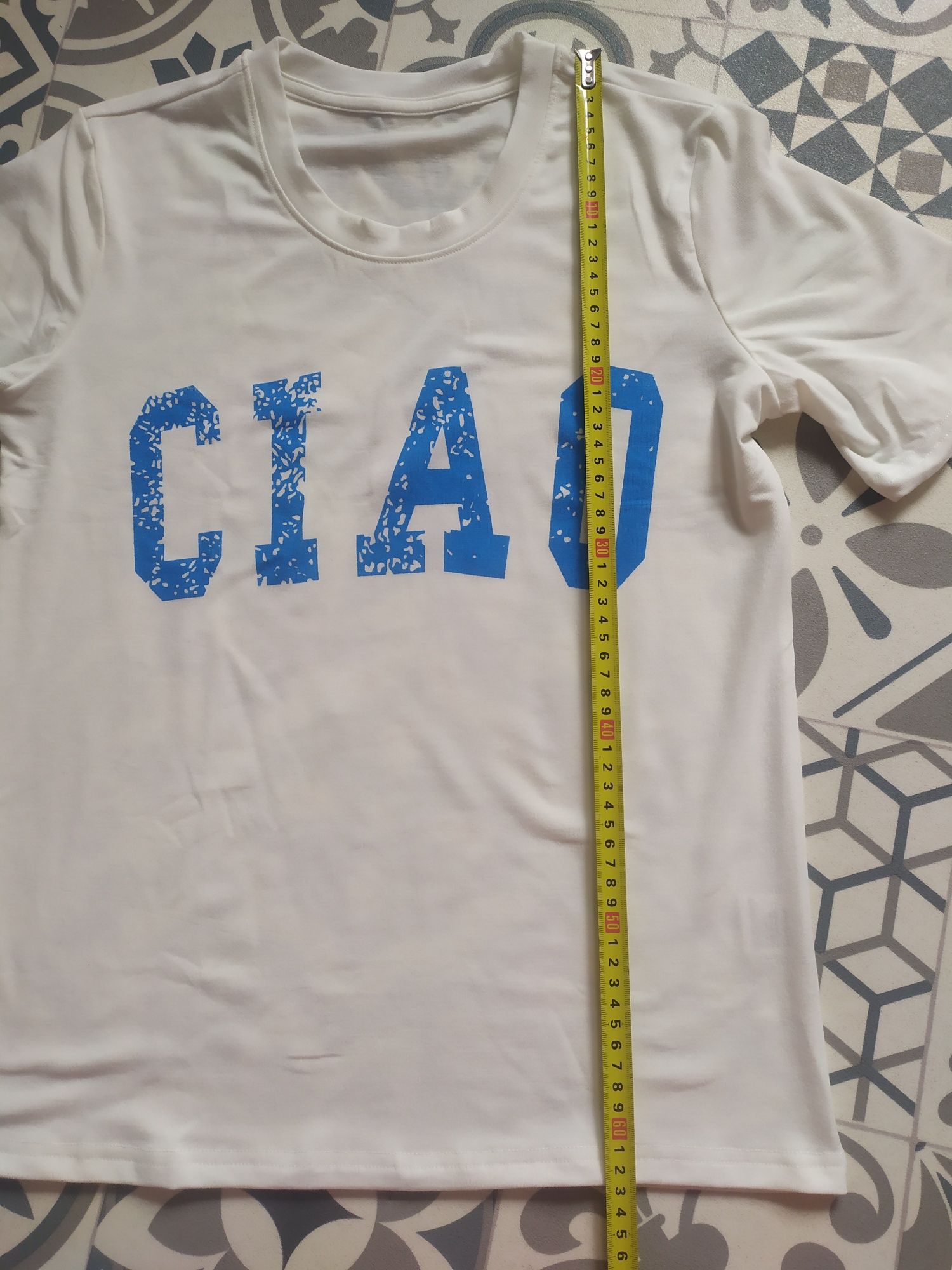 Tshirt CIAO biały koszulka bluzka z nadrukiem