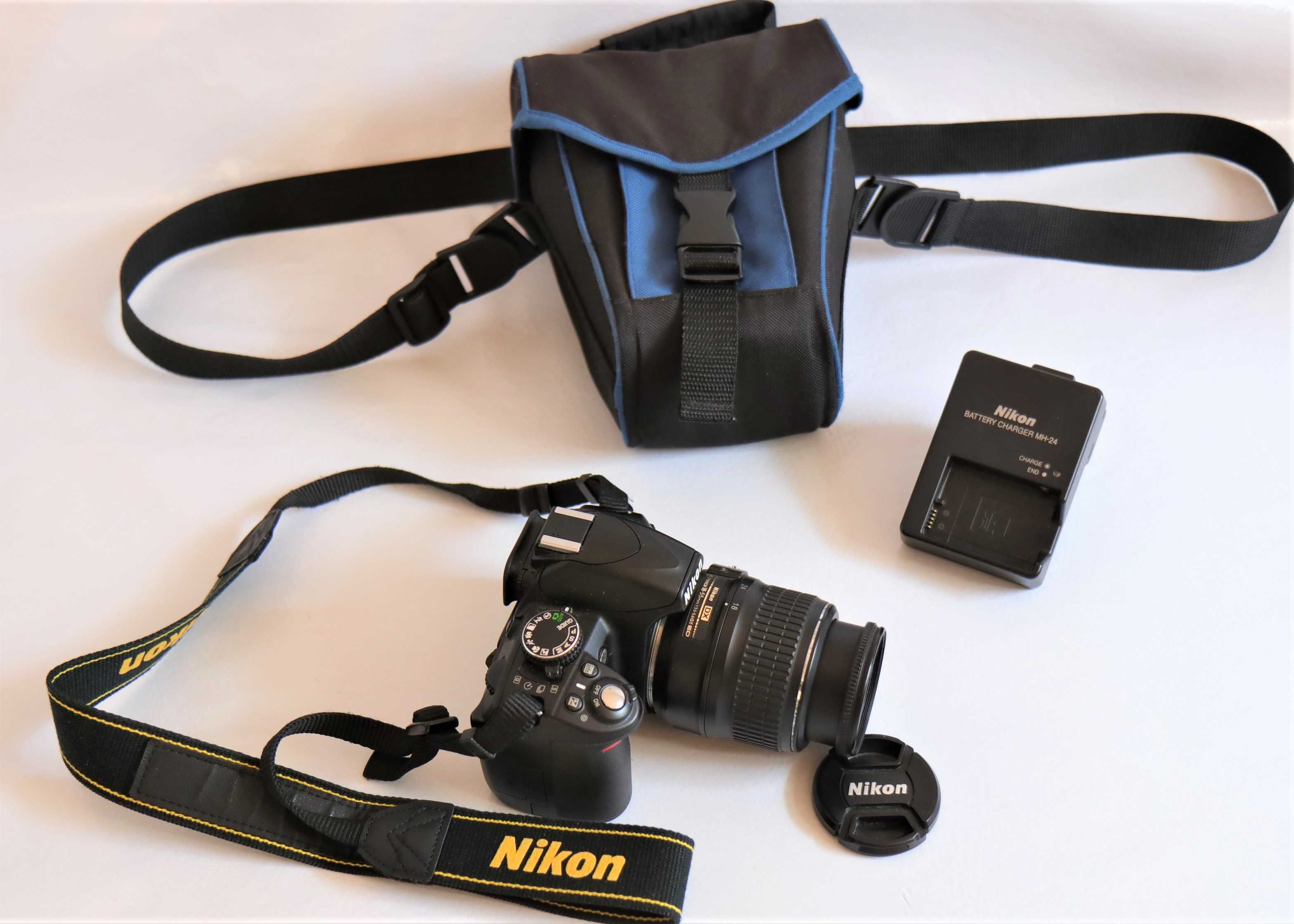 Nikon D3100 com lente Nikon 18-55mm máquina fotográfica digital