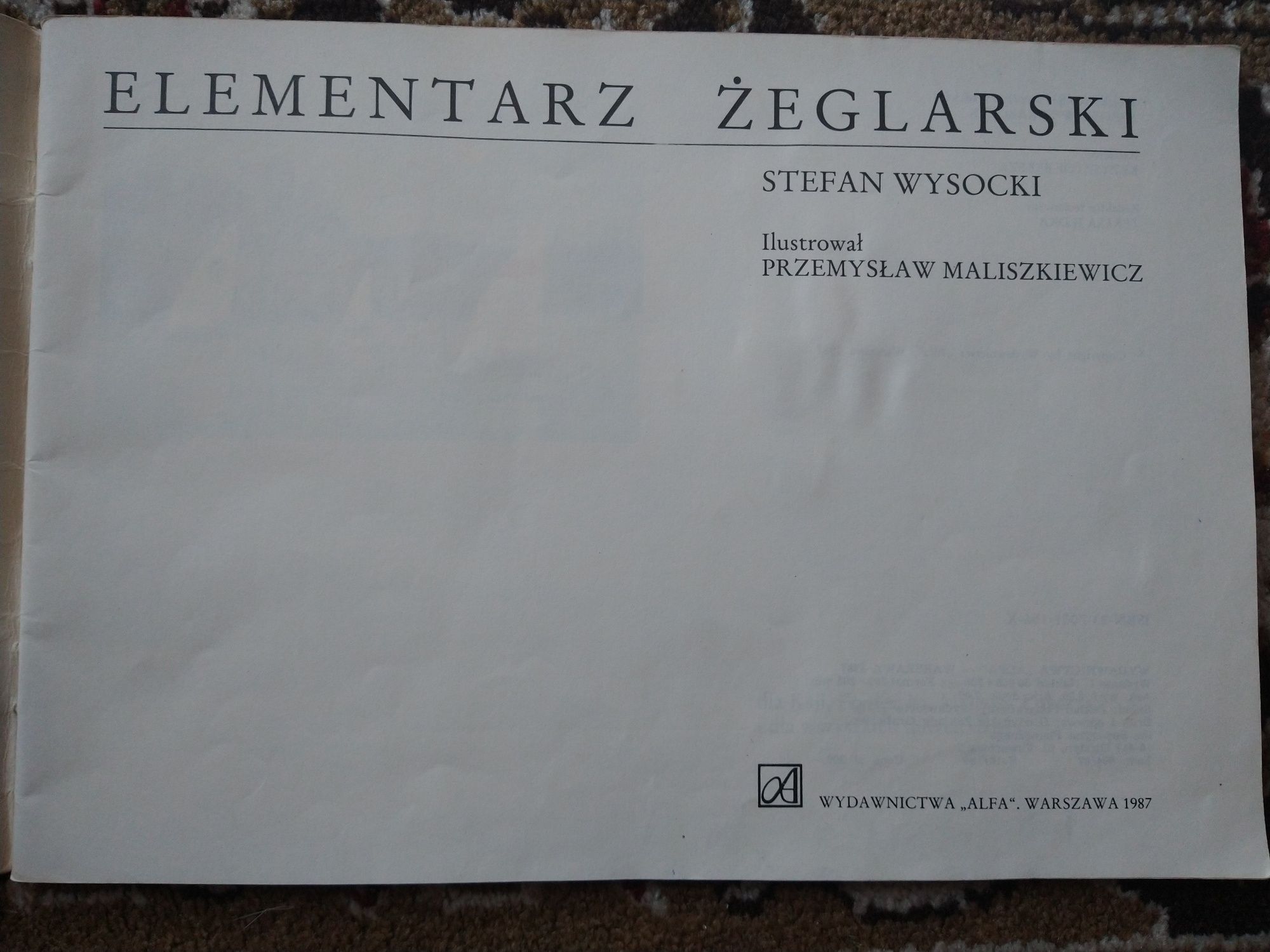 Elementarz żeglarski Stefan Wysocki/dla dzieci