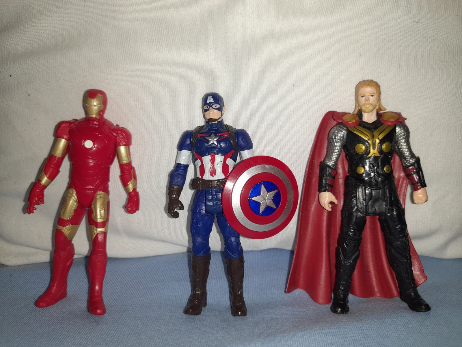 Marvel, 3 figurki, Iron Man, Captain America i Thor
