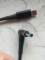 Кабель 1.3м USB Type-C - 4.5*3.0 для HP, PD трігер перехідник, адаптер