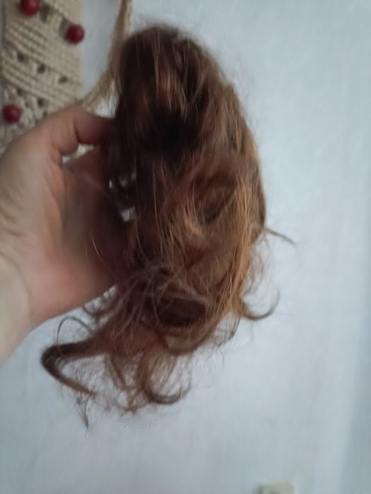 Шиньон из натуральных волос