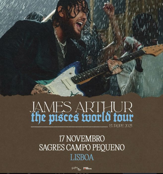 Vendo ou troco Bilhetes James Arthur
