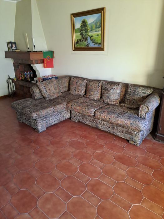 Sofa cama com chaise longue