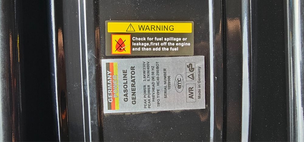 Generator pradu / agregat