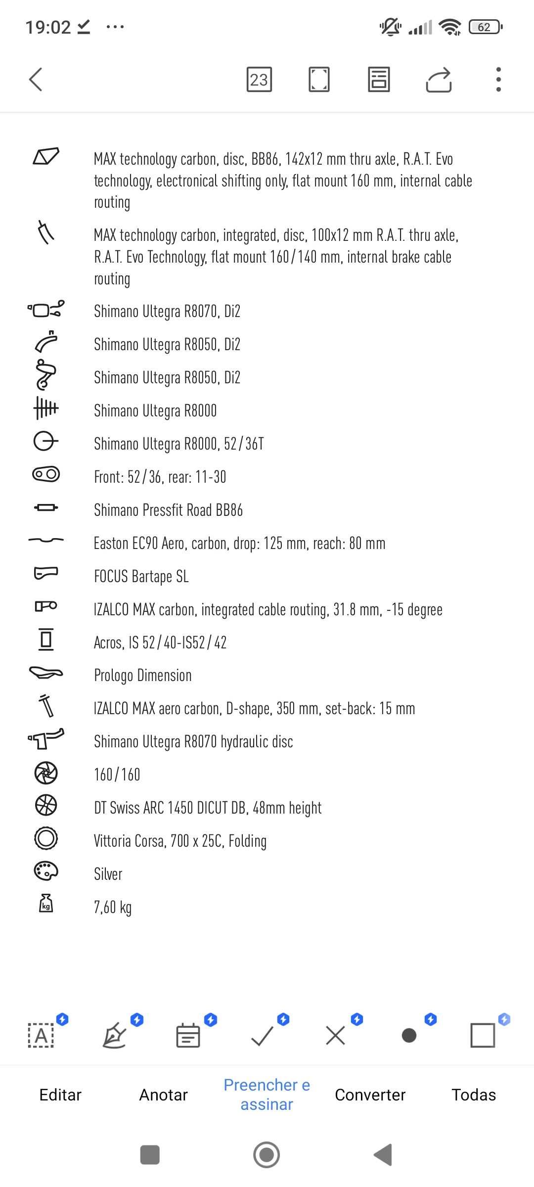 Focus IZALCO MAX 9.7 Ultegra DI2