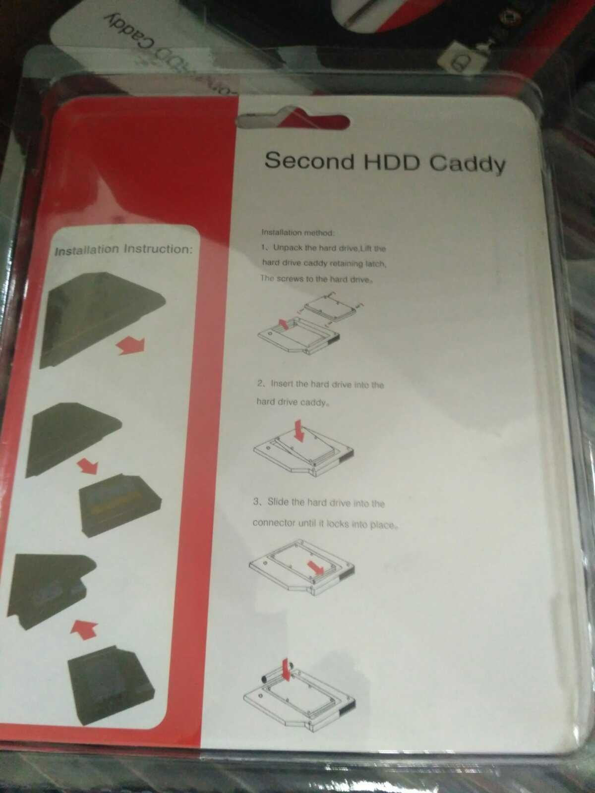 Кишеня Оptibay, оптібей, caddy 9.5 / 12.7 мм  адаптер SSD HDD, карман.