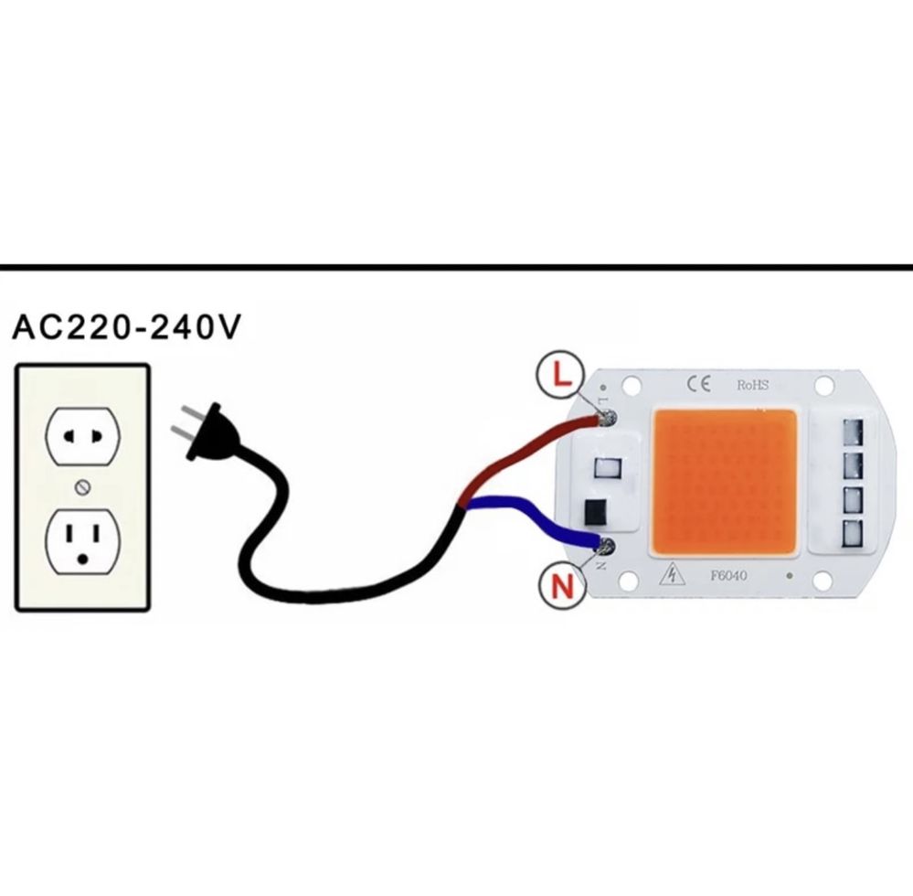 Светодиоиная фитолампа для растений, теплиц 50W