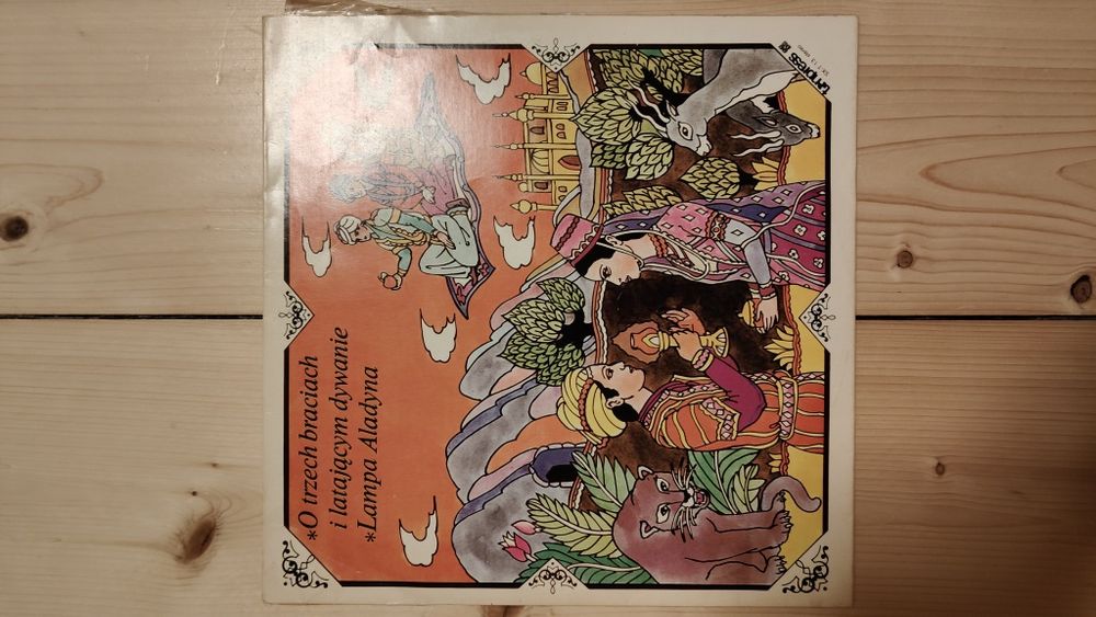 Winyl O trzech braciach i latającym dywanie Lampa Alladyna