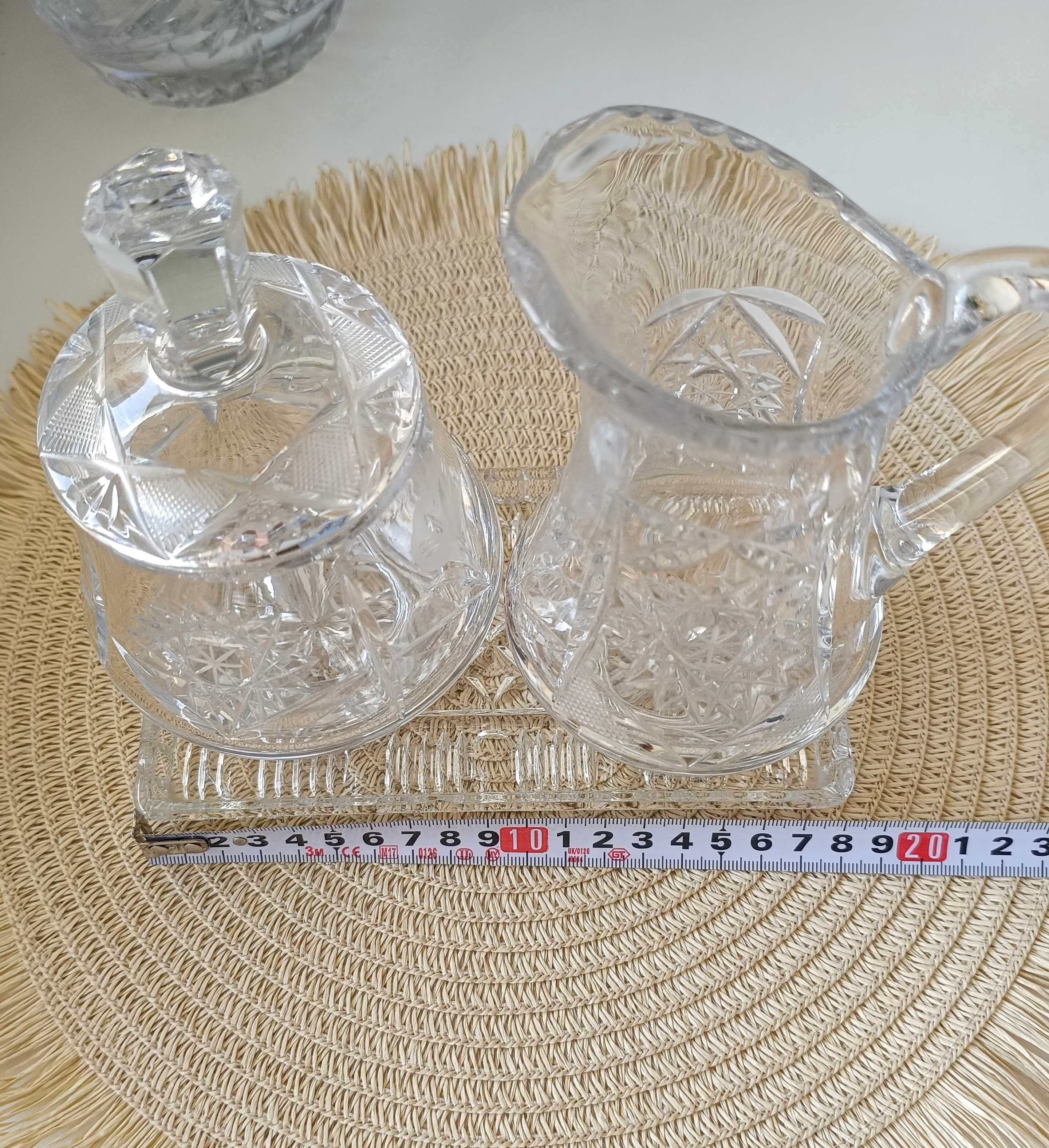 Сахарница и соусник хрустальные, ГДР