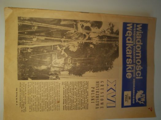 Gazeta "Wiadomości wędkarskie" z 1966r