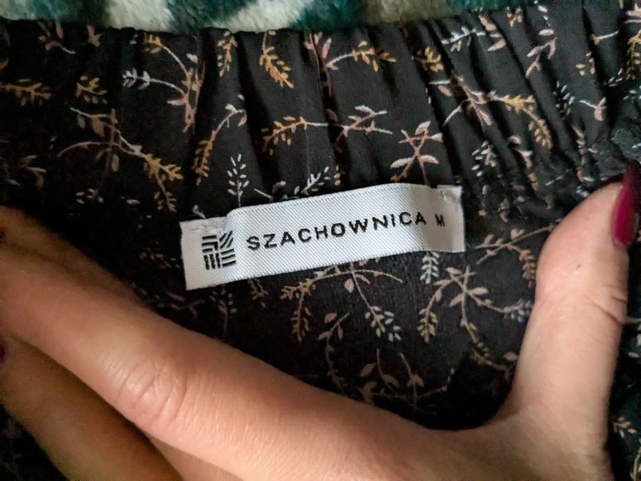 Spódnica z falbankami Szachownica S/M