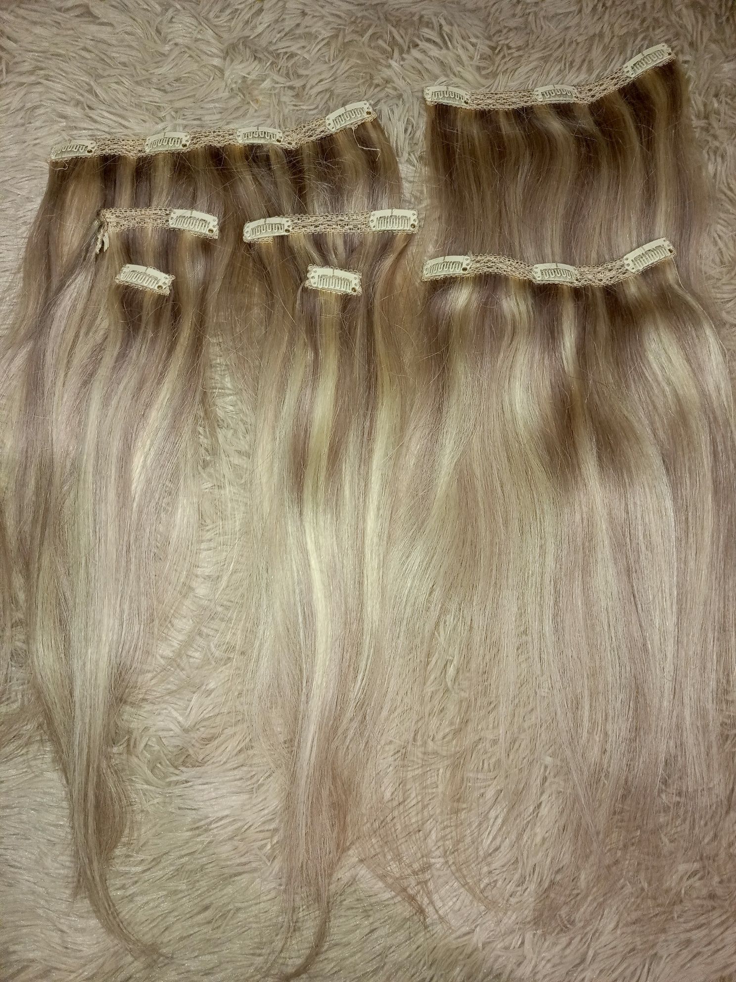 Włosy naturalne blond baleyage