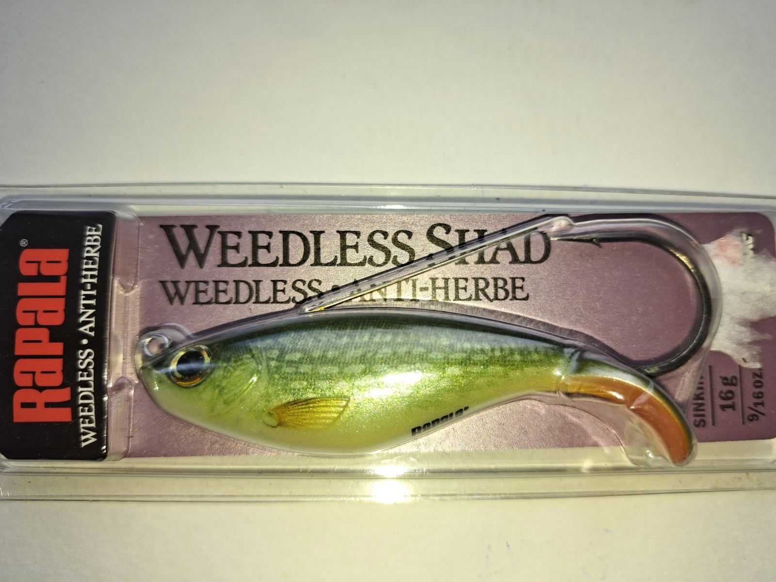Воблер незацепляйка  Rapala Weedless Shad 80мм/16г - FT