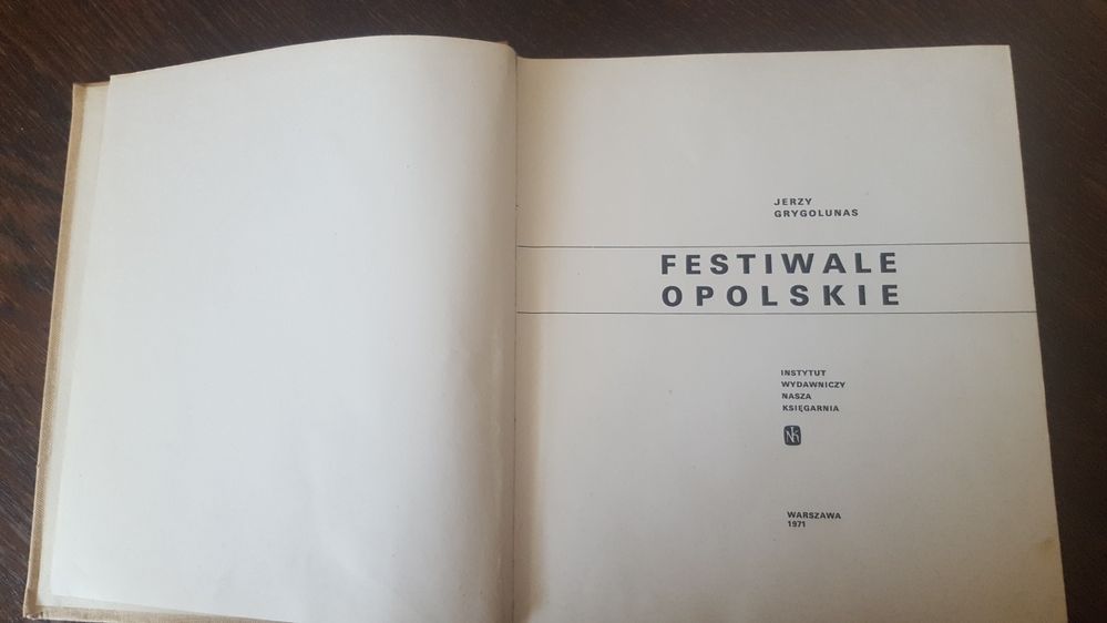 Festiwale opolskie - książka