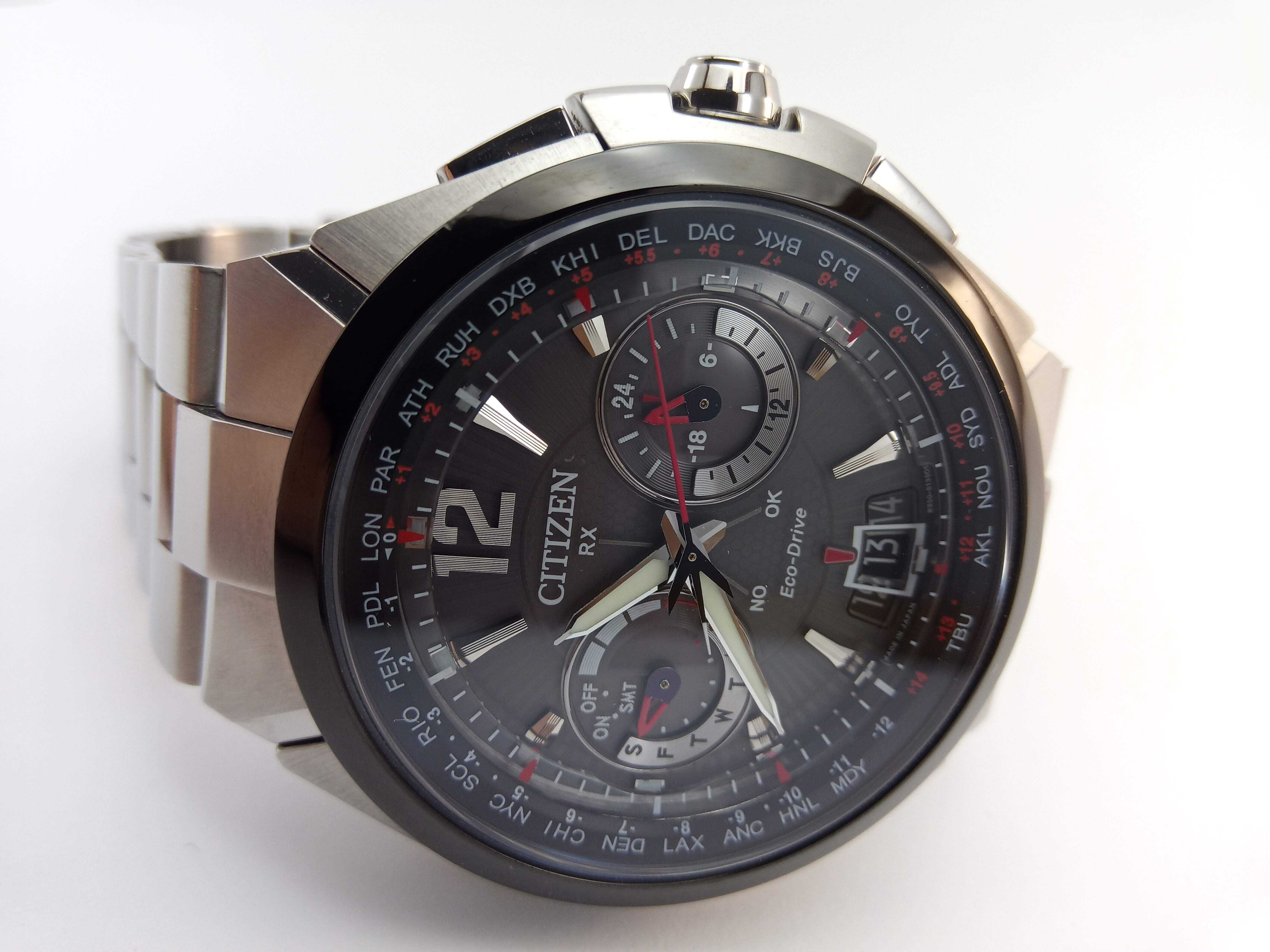 Citizen Attesa CC1094-51E GPS, Eco-Drive вечник, мировое время, сапфир