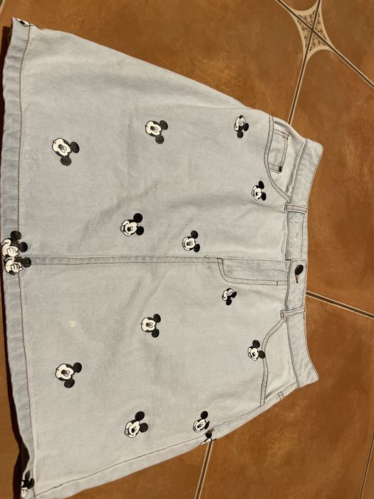 Spódnica dżinsowa cropp myszka miki r