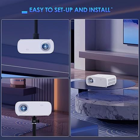 Projektor Mini Full Hd 1080P 18000L Wifi Bluetooth Usb Hdmi 4K TvStick