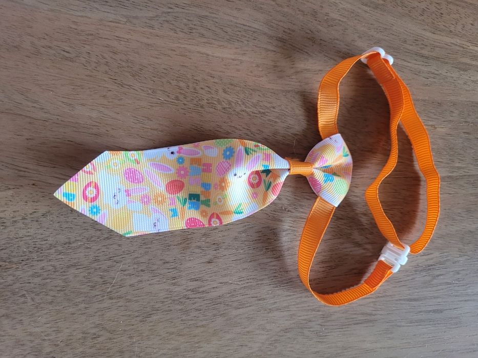 Krawat dla psa kota na Wielkanoc