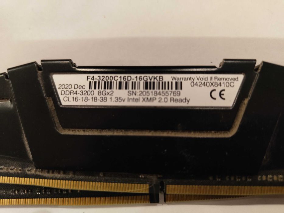 Pamięć RAM 16GB (2×8GB) DDR4 3200 MHz CL16 – G.Skill Ripjaws
