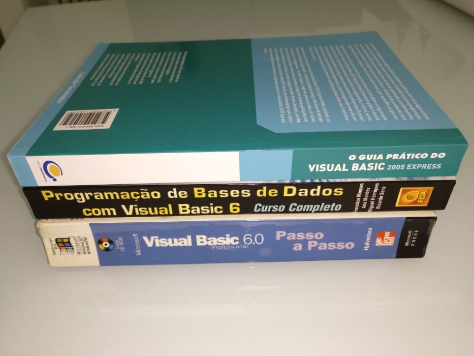 Vendo 3 Livros FCA/LIDEL sobre Visual Basic