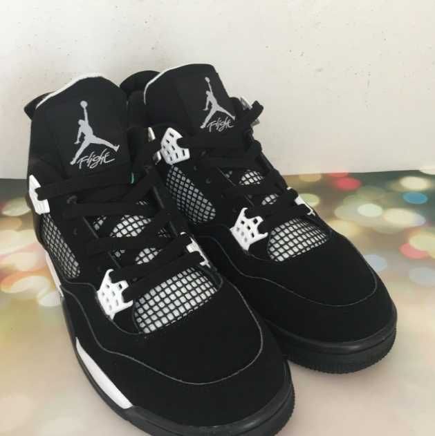 Buty Trampk Jordan 4 Retro White Thunder R.44