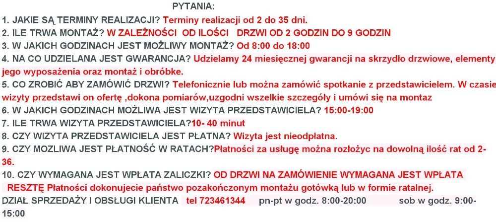 Uwaga 390ZŁ DRZWI pokojowe wewnętrzne kamuflaże futryn MASKOWANIE