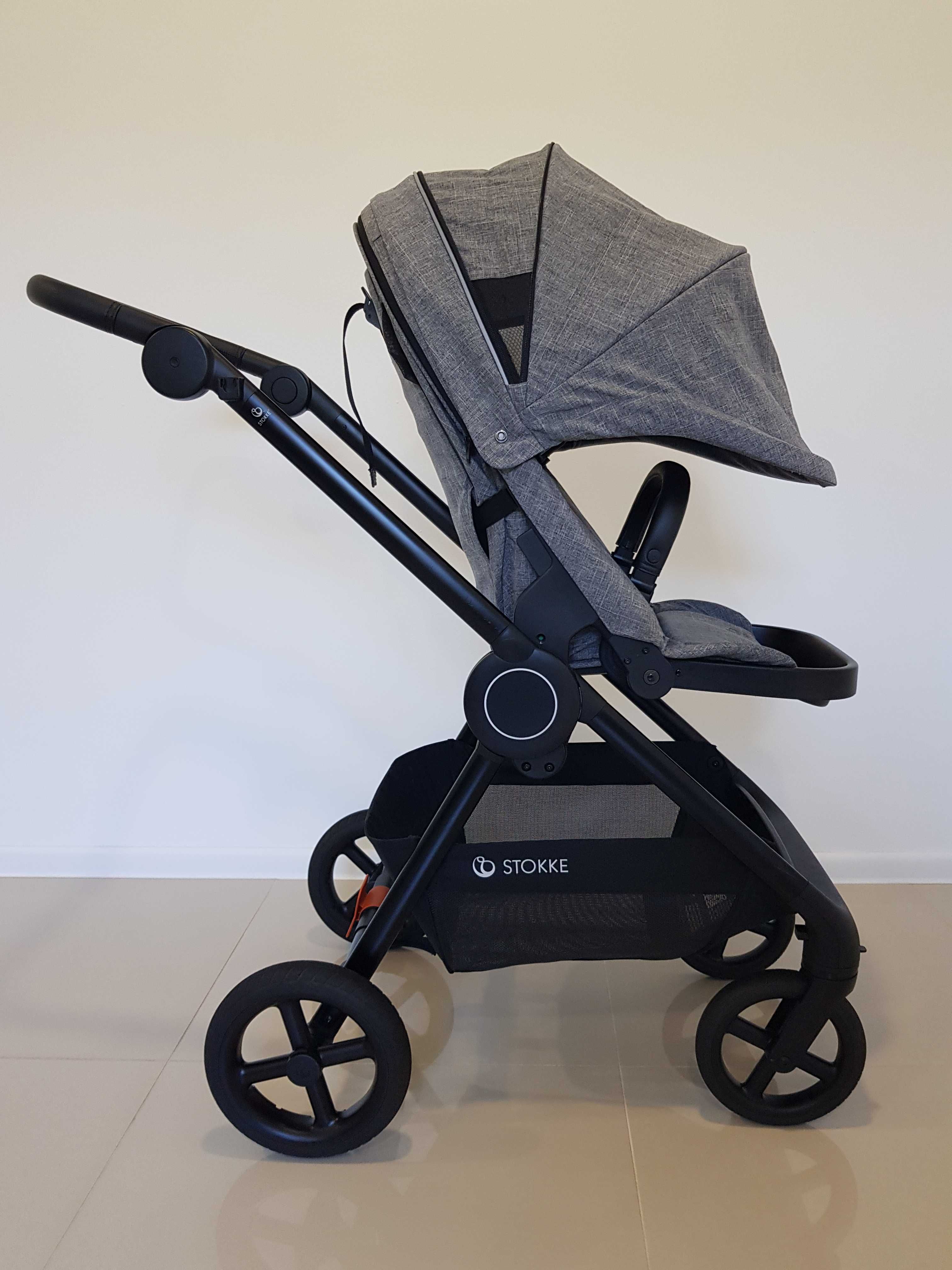 Lekki wózek Stokke Beat 3w1 z rozkładanym fotelikiem Cybex