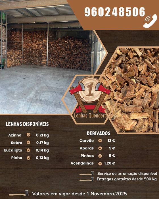 Lenha seca para venda e entrega