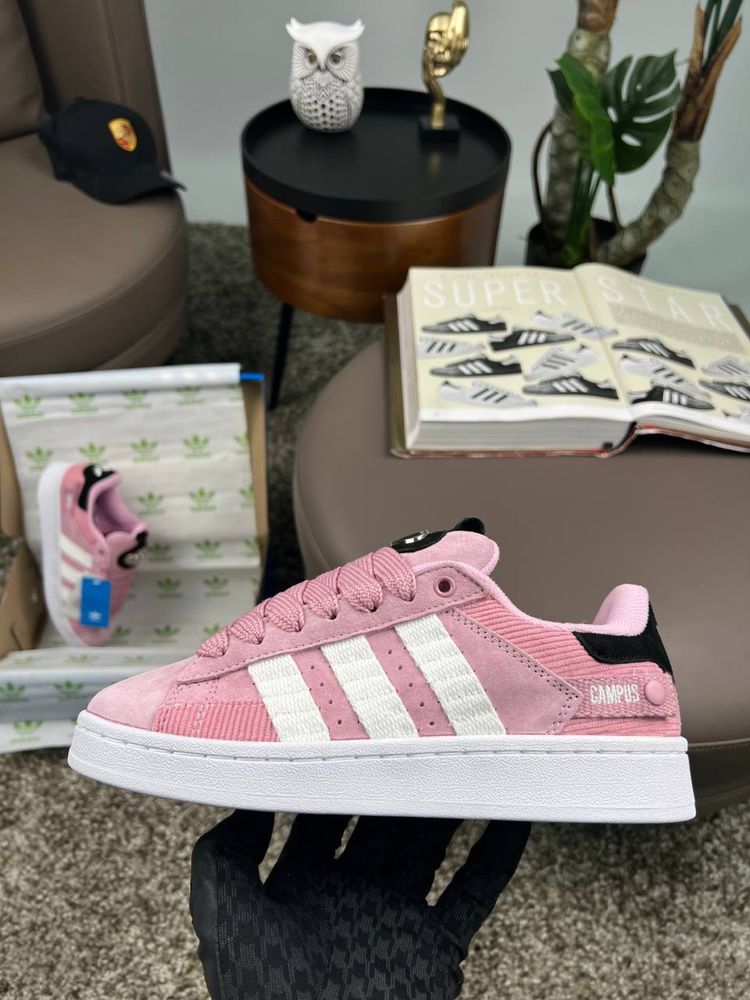 Жіночі кросівки адідас кампус Adidas Originals Campus 00s Pink White