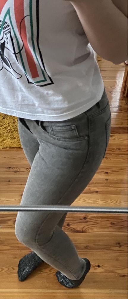 NOWE szare jeansy w rozmiarze 38