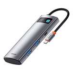 Baseus Metal Gleam Series multifunkcjonalny HUB USB 7w1 Typ C HDMI czy