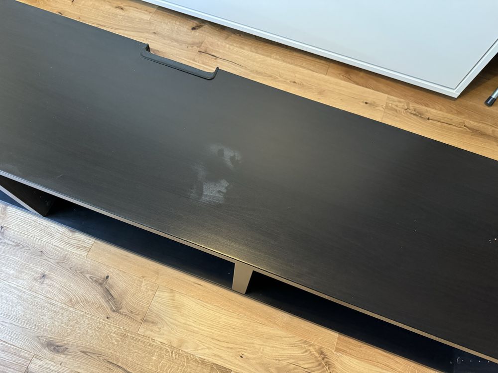 Besta Ikea Szafka pod TV, czarnybrąz, 180x40x38 cm