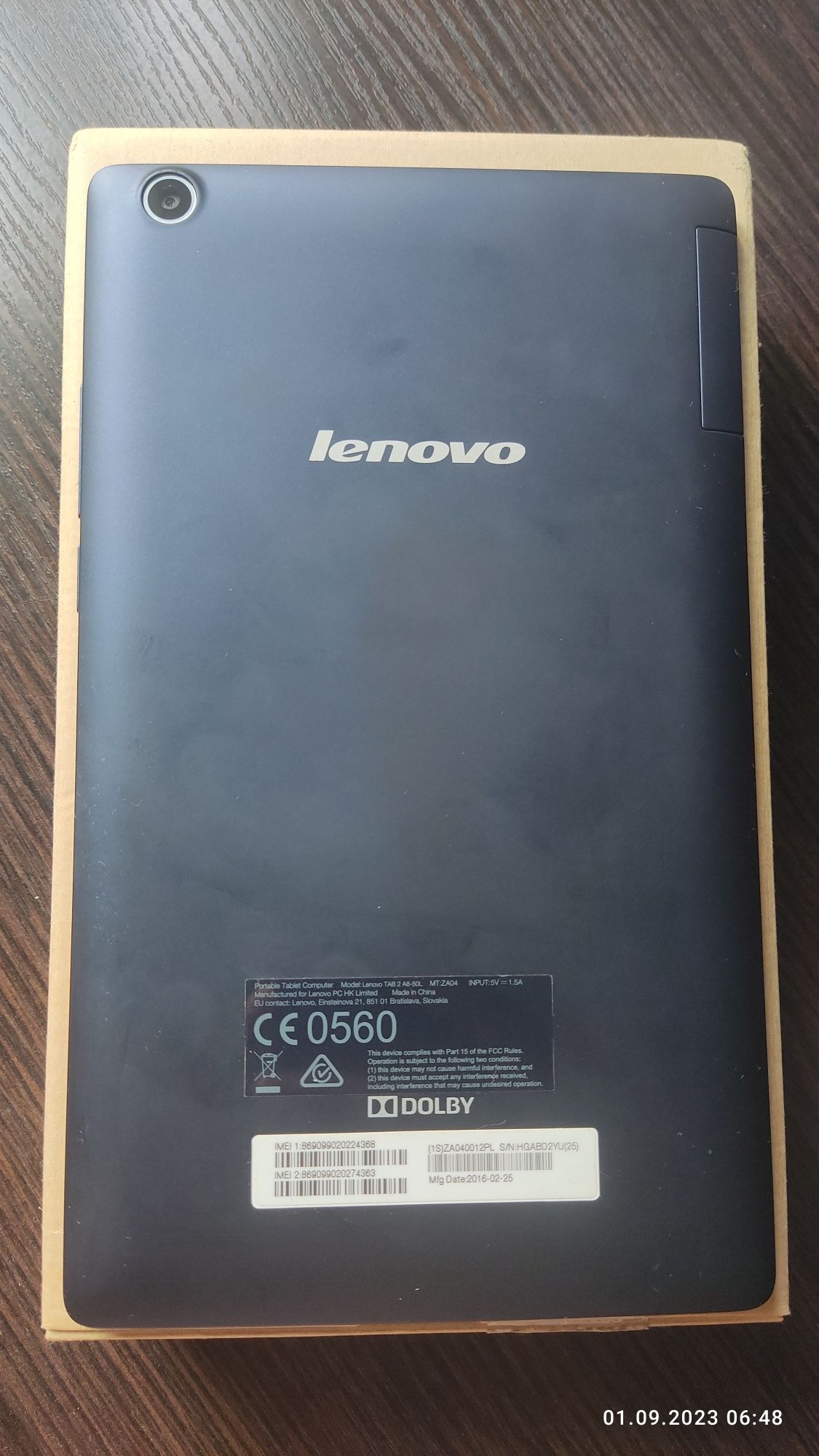 Планшет Lenovo TAB 2 A