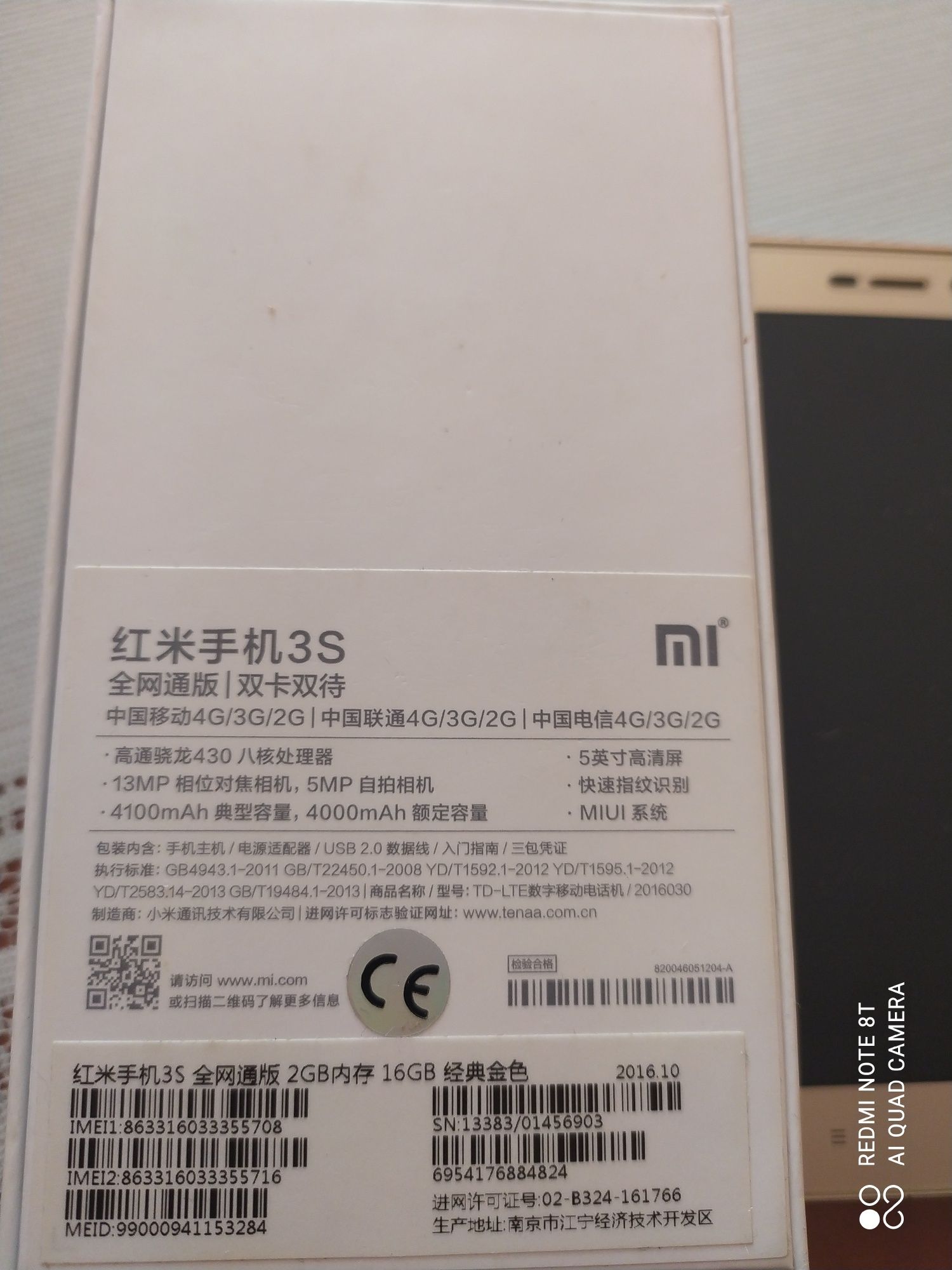 Smartfon Xiaomi redmi  3S