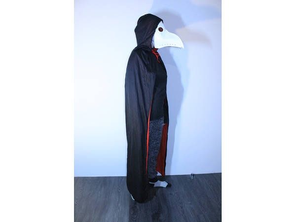 Плащ с капюшоном двусторонний Мантия Накидка Косплей Карнавал Хэллоуин