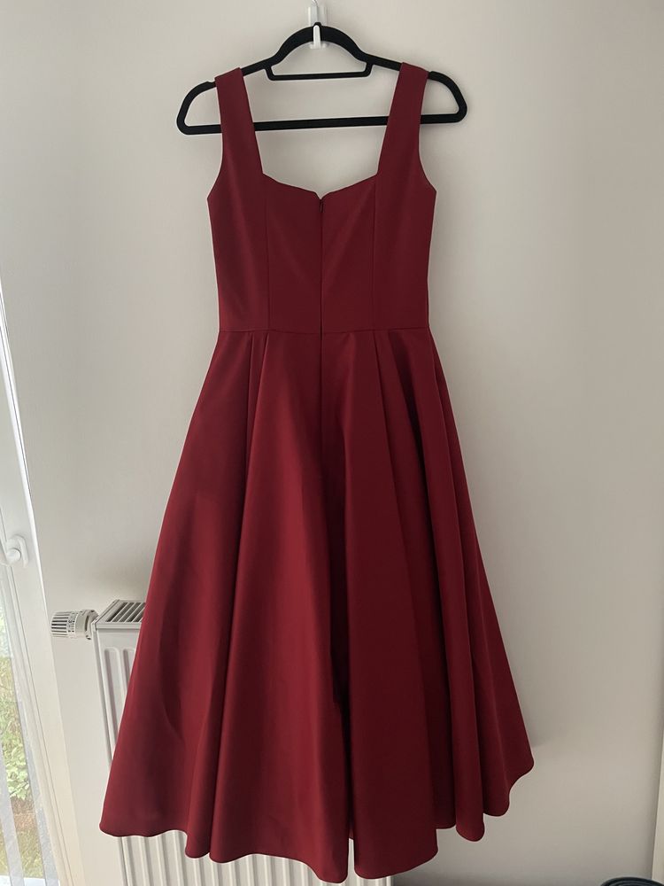 Czerwona elegancka sukienka Miriam - Szyjemy Sukienki (38) - na wesele