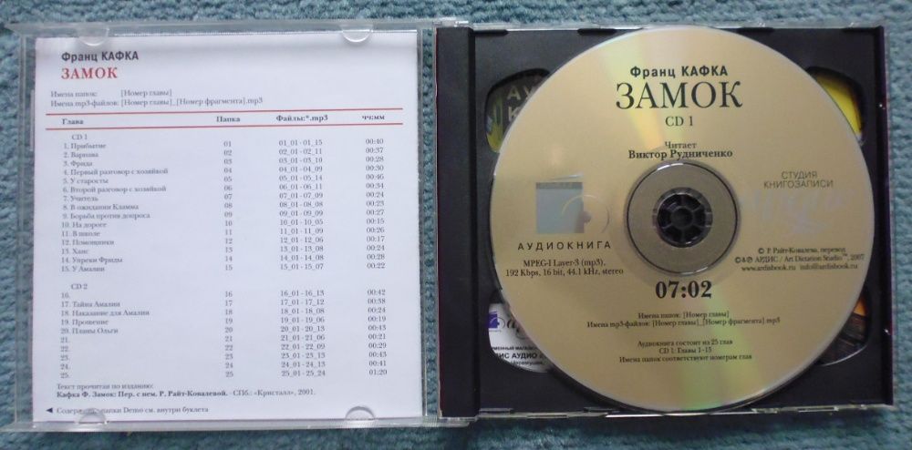 Франц Кафка "Замок" (2 CD) (аудиокнига)